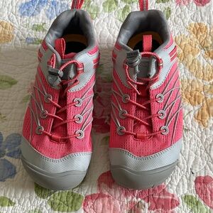 Keen Kids Pink and Gray Slip-On Sneakers